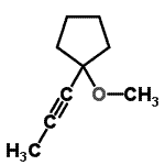 CAS 登录号：78961-61-2， 1-甲氧基-1-(1-丙炔-1-基)环戊烷