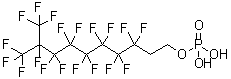 CAS 登录号：78974-41-1， 3,3,4,4,5,5,6,6,7,7,8,8,9,10,10,10-十六氟-9-(三氟甲基)-1-癸醇氢磷酸酯