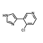 CAS 登录号：790262-76-9， 4-氯-3-(1H-咪唑-4-基)吡啶