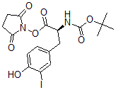CAS 登录号：79028-57-2， (2,5-二氧代吡咯烷-1-基)(2S)-3-(4-羟基-3-碘苯基)-2-[(2-甲基丙烷-2-基)氧基羰基氨基]丙酸酯