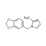CAS#: 790661-16-4， 1-(1,3-Benzodioxol-5-ylmethyl)-2-methyl-1H-imidazole