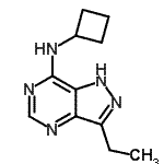 CAS 登录号：790666-57-8， N-环丁基-3-乙基-1H-吡唑并[4,3-d]嘧啶-7-胺