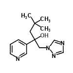CAS 登录号:790691-19-9, 4,4-二甲基-2-(3-吡啶基)-1-(1H-1,2,4-三唑-1-基)-2-戊醇