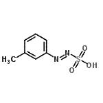 CAS 登录号：791017-50-0， (E)-(3-甲基苯基)二氮烯磺酸