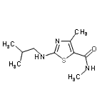 CAS#: 791125-15-0， 2-(Isobutylamino)-N,4-dimethyl-1,3-thiazole-5-carboxamide