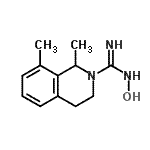 CAS 登录号：791526-04-0， N-羟基-1,8-二甲基-3,4-二氢-2(1H)-异喹啉甲脒
