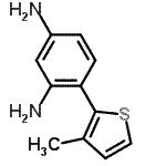 CAS 登录号：791776-14-2， 4-(3-甲基-2-噻吩基)-1,3-苯二胺