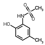 CAS 登录号：791840-51-2， N-(2-羟基-5-甲基苯基)甲烷磺酰胺