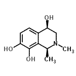 CAS 登录号：79201-27-7， (1S,4R)-1,2-二甲基-1,2,3,4-四氢-4,7,8-异喹啉三醇