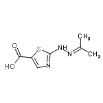 CAS 登录号：792154-92-8， 2-(2-异亚丙基肼基)-1,3-噻唑-5-羧酸