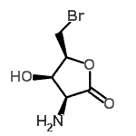 CAS 登录号：792876-67-6， (3S,4R,5S)-3-氨基-5-(溴甲基)-4-羟基二氢-2(3H)-呋喃酮