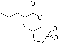 structure of CAS# 792893-05-1, N-(1,1-Dioxidotetrahydro-3-thiophenyl)leucine;2-((1,1-d<wbr>ioxidotet<wbr>rahydroth<wbr>iophen-3-<wbr>yl)amino)<wbr>-4-methyl<wbr>pentanoic<wbr> acid;2-(1,1-Di<wbr>oxo-tetra<wbr>hydro-1λ*<wbr>6*-thioph<wbr>en-3-yl-a<wbr>mino)-3-m<wbr>ethylbuty<wbr>ric acid;2-(1,1-Di<wbr>oxo-tetra<wbr>hydro-1λ*<wbr>6*-thioph<wbr>en-3-ylam<wbr>ino)-4-me<wbr>thyl-pent<wbr>anoic acid