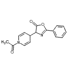 CAS 登录号：79305-12-7， 4-(1-乙酰基-1,4-二氢-4-吡啶基)-2-苯基-1,3-恶唑-5(4H)-酮