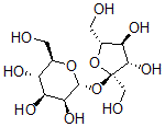 CAS 登录号：79324-70-2， (2R,3S,4S,5S,6R)-2-[(2R,3S,4S,5R)-3,4-二羟基-2,5-二(羟基甲基)四氢呋喃-2-基]氧基-6-(羟基甲基)四氢吡喃-3,4,5-三醇
