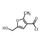 CAS 登录号：79347-69-6， 5-(羟基甲基)-2-甲基-3-糠酰氯