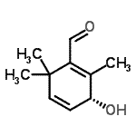 CAS 登录号：79406-08-9， (3R)-3-羟基-2,6,6-三甲基-1,4-环己二烯-1-甲醛