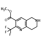 CAS 登录号：794461-82-8， 甲基2-(三氟甲基)-5,6,7,8-四氢-1,6-萘啶-3-羧酸酯