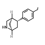 CAS 登录号：794533-85-0， (1R,4R,5R)-5-(4-氟苯基)-2-氮杂双环[2.2.1]庚烷