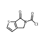 CAS 登录号：79472-38-1， 6-氧代-4,6-二氢-5H-噻吩并[2,3-c]吡咯-5-甲酰氯