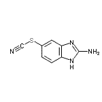 CAS 登录号：79475-19-7， 2-氨基-1H-苯并咪唑-5-基硫氰酸酯