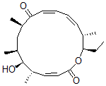 CAS 登录号：79495-87-7， (3Z,5S,6S,7S,9R,11Z,13Z,15S,16R)-16-乙基-6-羟基-5,7,9,15-四甲基-1-氧杂环十六碳-3,11,13-三烯-2,10-二酮