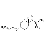 CAS 登录号：795302-08-8， 顺式-5-(烯丙氧基)-N,N,2-三甲基-1,3-二恶烷-2-甲酰胺