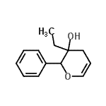 CAS 登录号：796076-93-2， 3-乙基-2-苯基-3,4-二氢-2H-吡喃-3-醇