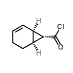 CAS 登录号：79616-93-6， (1R,6S,7R)-双环[4.1.0]庚-2-烯-7-甲酰氯