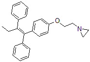 CAS 登录号：79642-44-7， 1-[2-[4-[(Z)-1,2-二(苯基)丁-1-烯基]苯氧基]乙基]氮丙啶