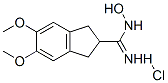 CAS 登录号：79660-76-7， N'-羟基-5,6-二甲氧基-2,3-二氢-1H-茚-2-Carboximid酰胺盐酸盐