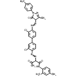CAS 登录号：79665-33-1， 2-[(3,3'-二氯-4'-{[3-甲基-1-(4-甲基苯基)-5-氧代-4,5-二氢-1H-吡唑-4-基]偶氮}-4-联苯基)偶氮]-N-(2,4-二甲基苯基)-3-氧代丁酰胺