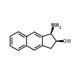 CAS 登录号：796849-42-8， (1R,2S)-1-氨基-2,3-二氢-1H-环戊二烯并[b]萘-2-醇