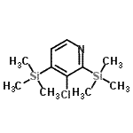 CAS 登录号：79698-59-2， 3-氯-2,4-二(三甲基硅烷基)吡啶