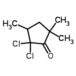 CAS 登录号：79699-56-2， 2,2-二氯-3,5,5-三甲基环戊酮