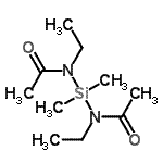 CAS 登录号：79728-78-2， N,N'-(二甲基硅烷二基)二(N-乙基乙酰胺)