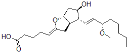 CAS 登录号：79743-29-6， (5Z)-5-[(3aR,4R,5R,6aR)-5-羟基-4-[(E,3S)-3-甲氧基辛-1-烯基]-3,3a,4,5,6,6a-六氢环戊并[d]呋喃-2-亚基]戊酸