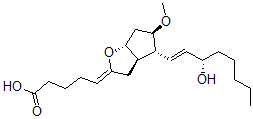 CAS 登录号：79743-30-9， (5Z)-5-[(3aR,4R,5R,6aR)-4-[(E,3S)-3-羟基辛-1-烯基]-5-甲氧基-3,3a,4,5,6,6a-六氢环戊并[d]呋喃-2-亚基]戊酸