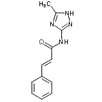 CAS 登录号：797797-37-6， (2E)-N-(3-甲基-1H-1,2,4-三唑-5-基)-3-苯基丙烯酰胺