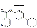 CAS 登录号：79781-87-6， (2-叔丁基-4-环己基苯基)吡啶-3-羧酸酯