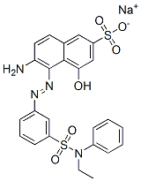CAS 登录号：79817-75-7， 5-[2-[3-[(2-乙基苯基)氨基磺酰基]苯基]肼基]-6-亚氨基-4-氧代萘-2-磺酸钠