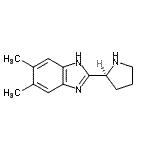 CAS 登录号：798545-62-7， 5,6-二甲基-2-[(2S)-2-吡咯烷基]-1H-苯并咪唑