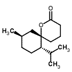 CAS 登录号：799268-19-2， (6S,7S,10R)-7-异丙基-10-甲基-1-氧杂螺[5.5]十一烷-2-酮