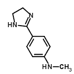 CAS 登录号：799292-23-2， 4-(4,5-二氢-1H-咪唑-2-基)-N-甲基-苯胺