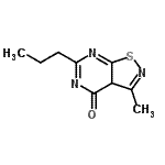 CAS 登录号：799295-98-0， 3-甲基-6-丙基[1,2]噻唑并[5,4-d]嘧啶-4(3aH)-酮