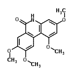CAS 登录号：79966-81-7， 1,3,8,9-四甲氧基-6(5H)-菲啶酮