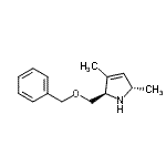 CAS 登录号：799789-88-1， (2R,5S)-2-[(苄氧基)甲基]-3,5-二甲基-2,5-二氢-1H-吡咯