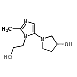 CAS 登录号：799814-03-2， 1-[1-(2-羟基乙基)-2-甲基-1H-咪唑-5-基]-3-吡咯烷醇