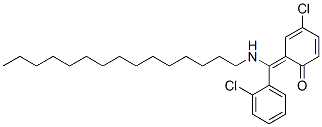 CAS 登录号：80018-21-9， (6E)-4-氯-6-[(2-氯苯基)-(十五烷基氨基)亚甲基]环己-2,4-二烯-1-酮