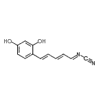 CAS 登录号：801141-82-2， [(1E,2E,4E)-5-(2,4-二羟基苯基)-2,4-戊二烯-1-亚基]氰胺