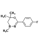 CAS 登录号：801182-57-0， 2-(4-氟苯基)-4,6,6-三甲基-5,6-二氢-4H-1,3,4-恶二嗪